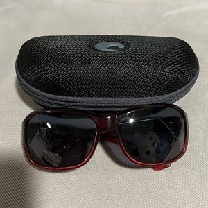 Costa Inlet sunglasses black and red/amber